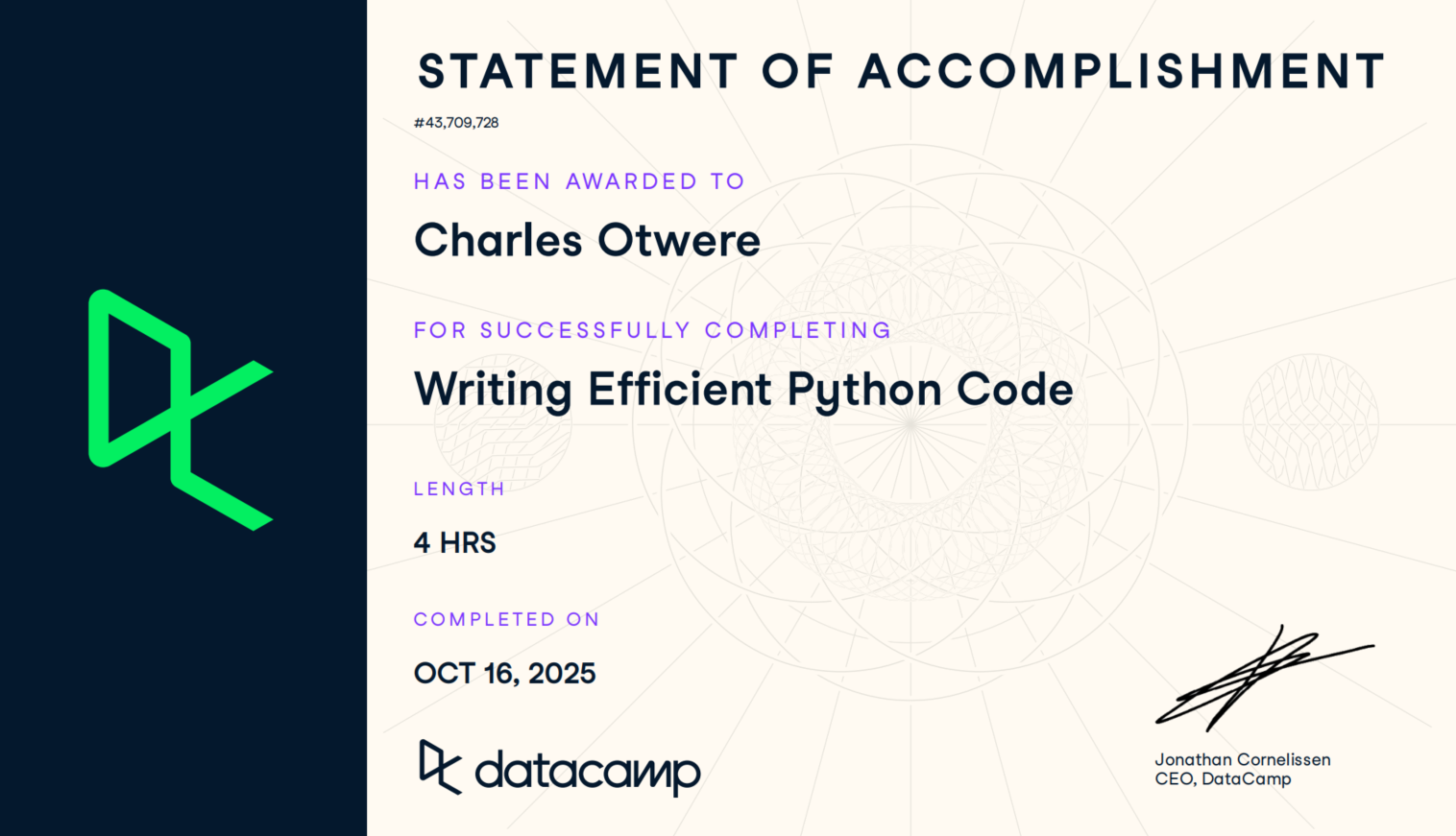 Writing Efficient Python Code