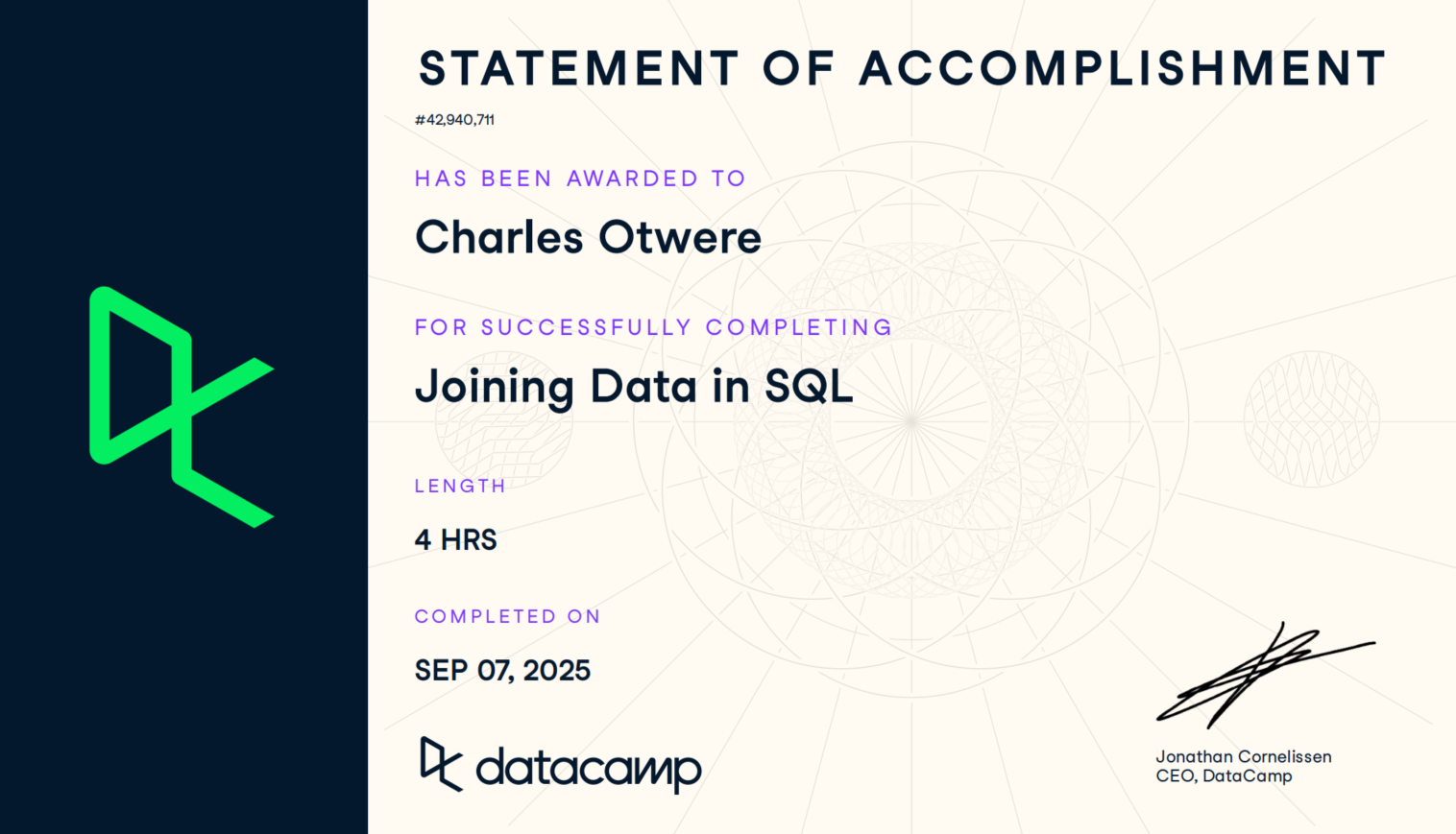 Joining Data In SQL