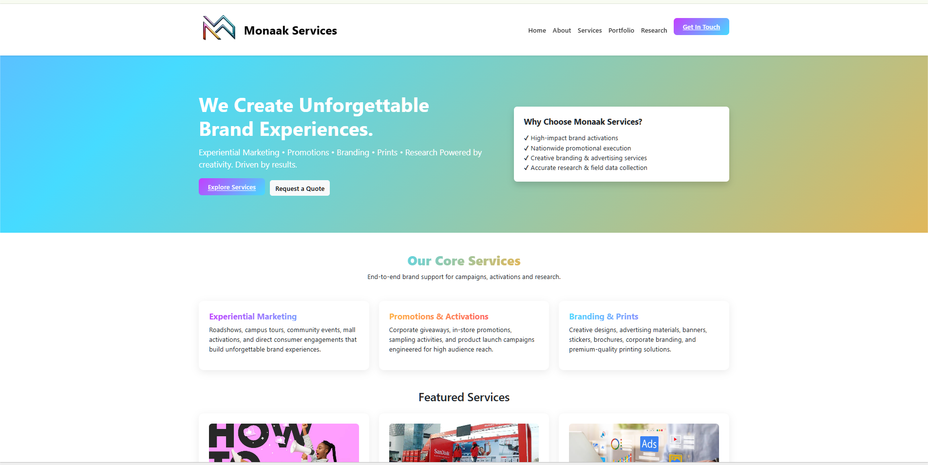 Monaak Services